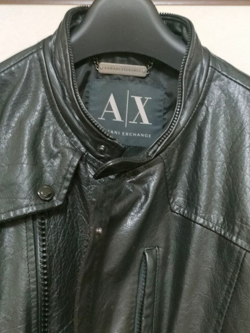 ARMANI　EXCHANGE　ブラックレザー
