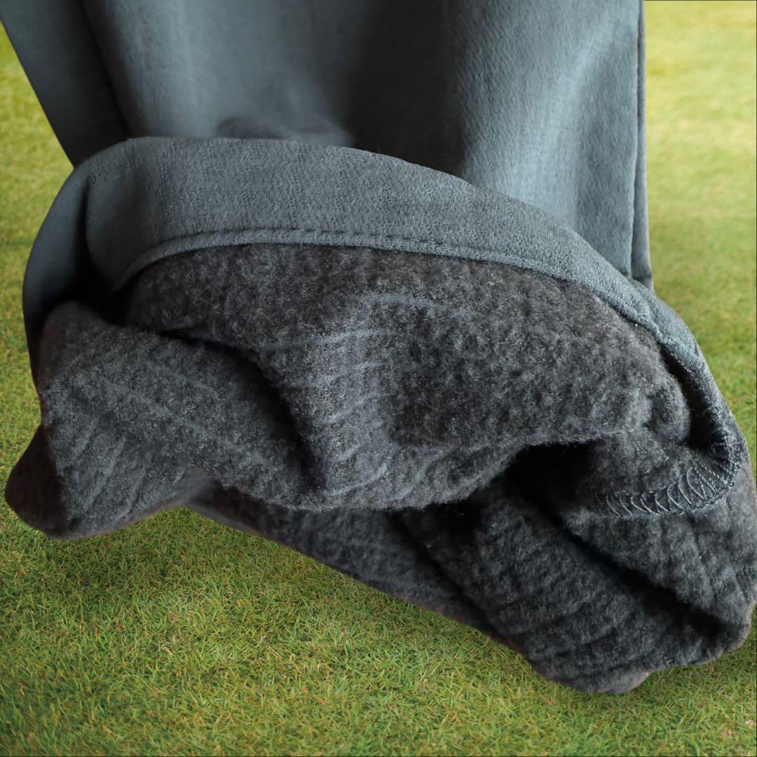 極美品　裏起毛　蓄熱　ブリーフィング　パンツ　黒　カーキ　S〜M相当　秋冬