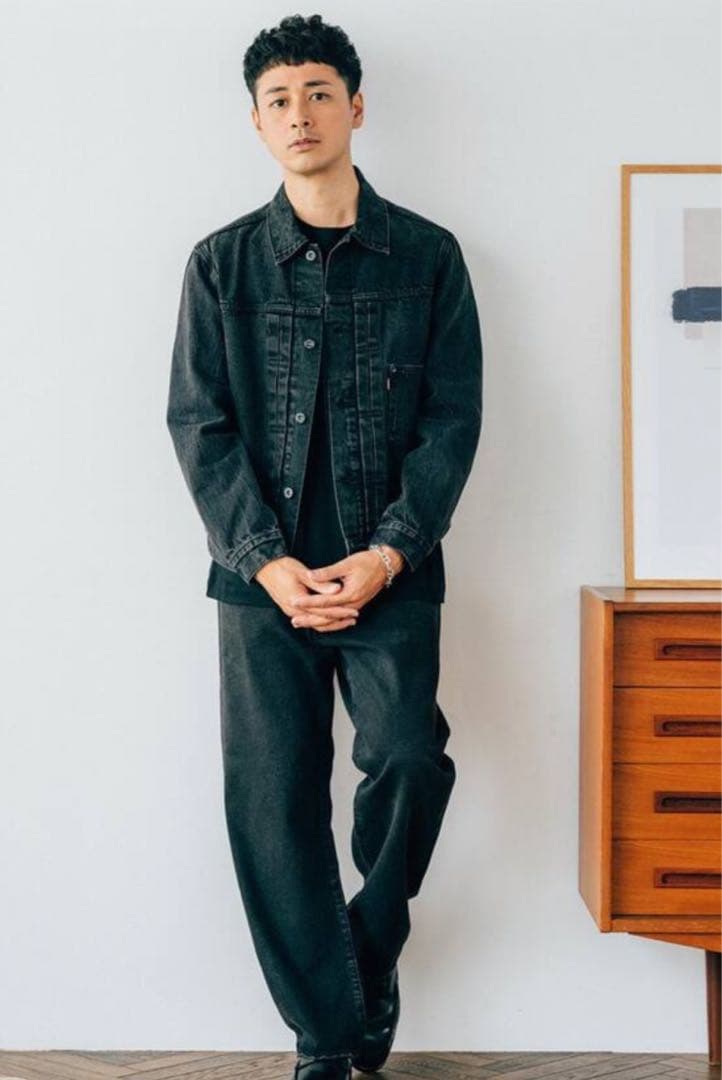 EDIFICE30周年Levi's ブラックデニムジャケット