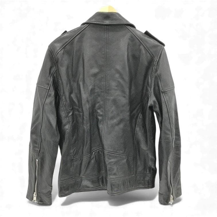 ZARA ザラ ブラックレザー ダブルライダースジャケット