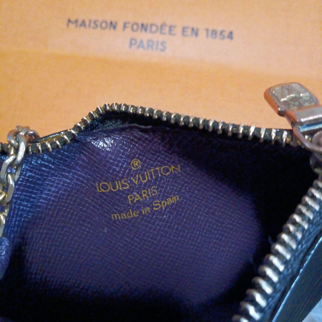 ルイ・ヴィトン　訳あり良品エピ　ポシェット　クレ　キーリング付き小銭入れ