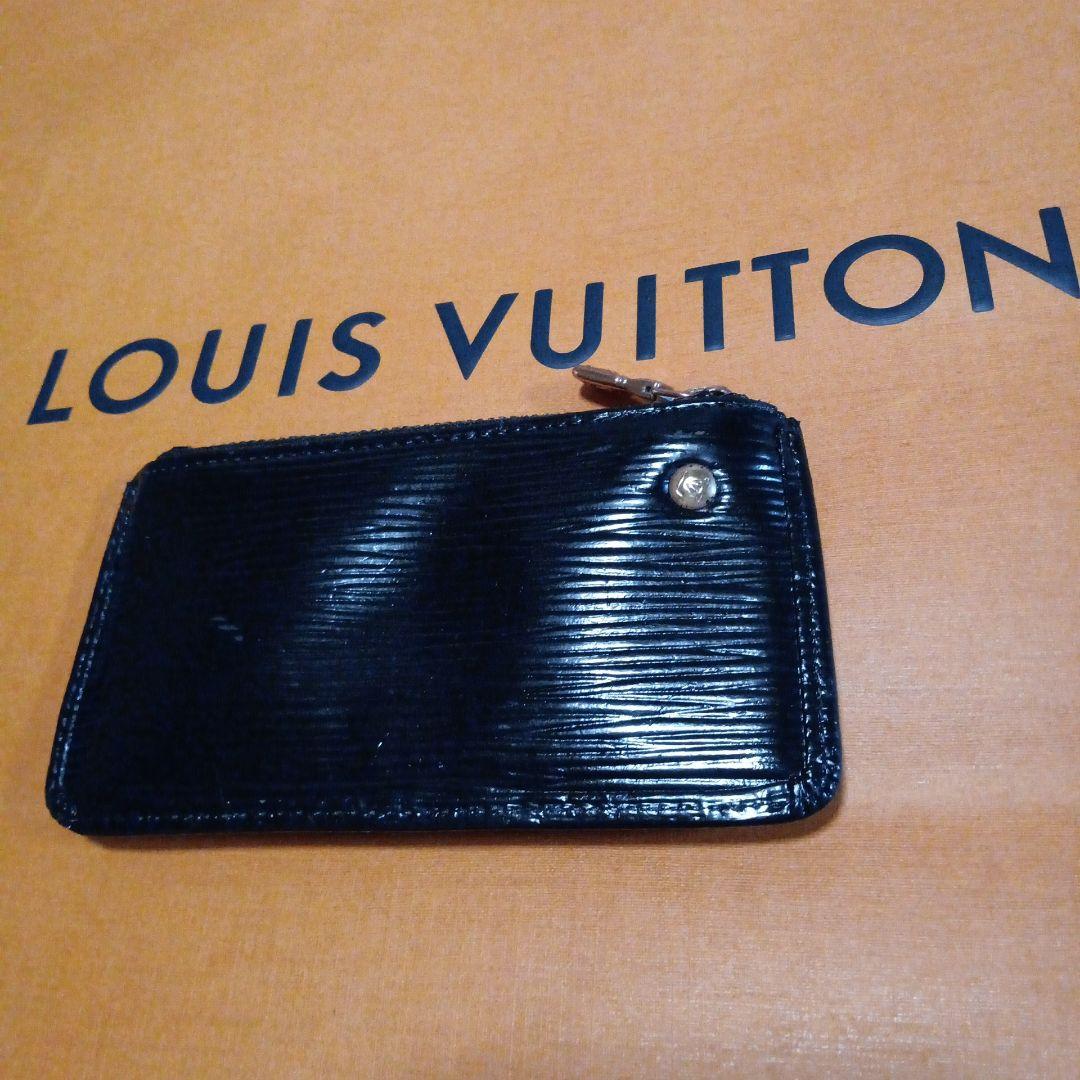 ルイ・ヴィトン　訳あり良品エピ　ポシェット　クレ　キーリング付き小銭入れ