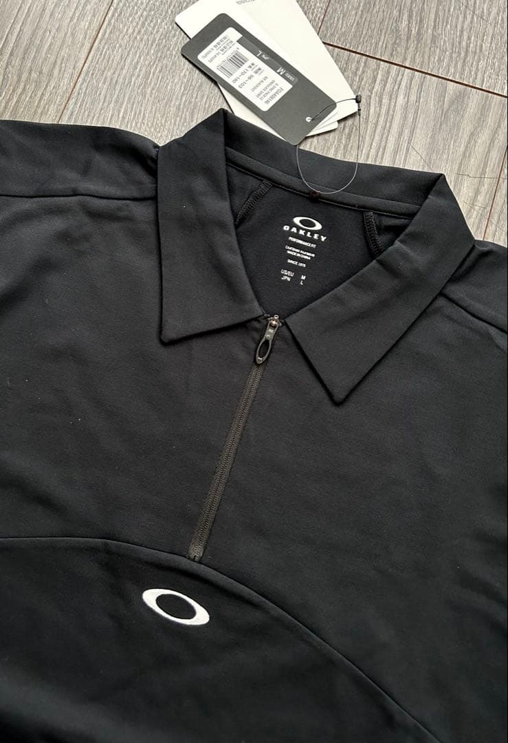 新品 OAKLEY オークリー 長袖ハーフジッププルオーバー UPF50速乾 L