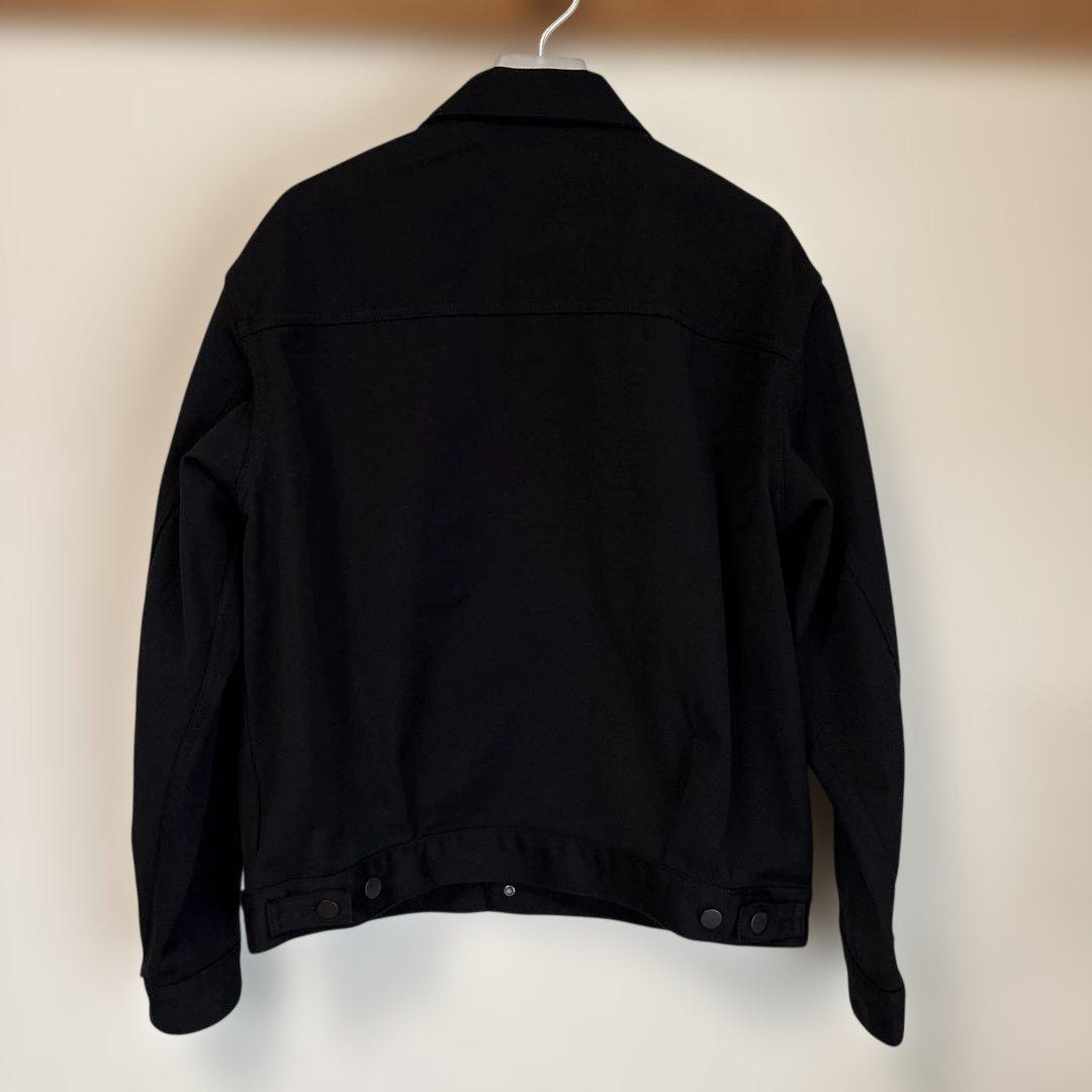 muji labo 再生ポリエステルデニム　ジャケット　M ブラック