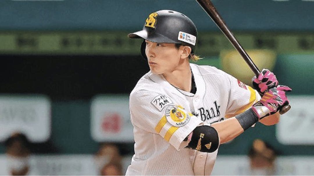 ソフトバンクホークス　周東佑京 #23　バット NPBマーク 支給品　実使用