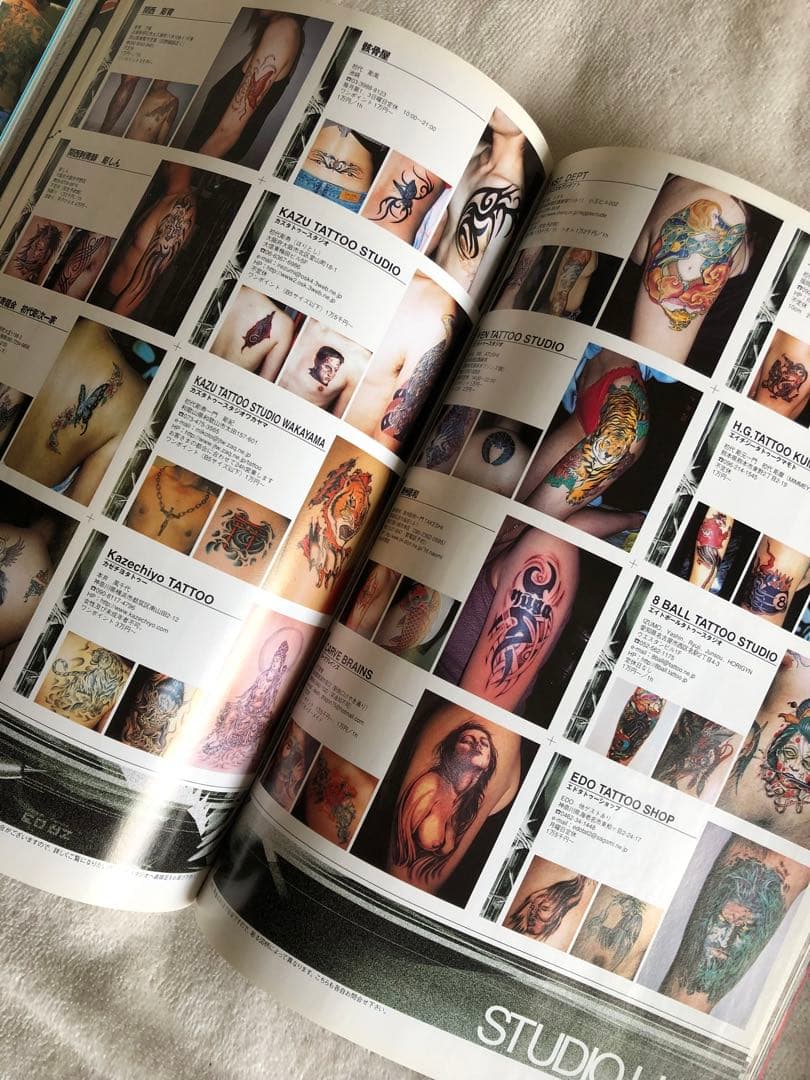 美品！タトゥー誌読み比べ！カバー☆バースト☆タトゥーザライフ☆タトゥートライバル