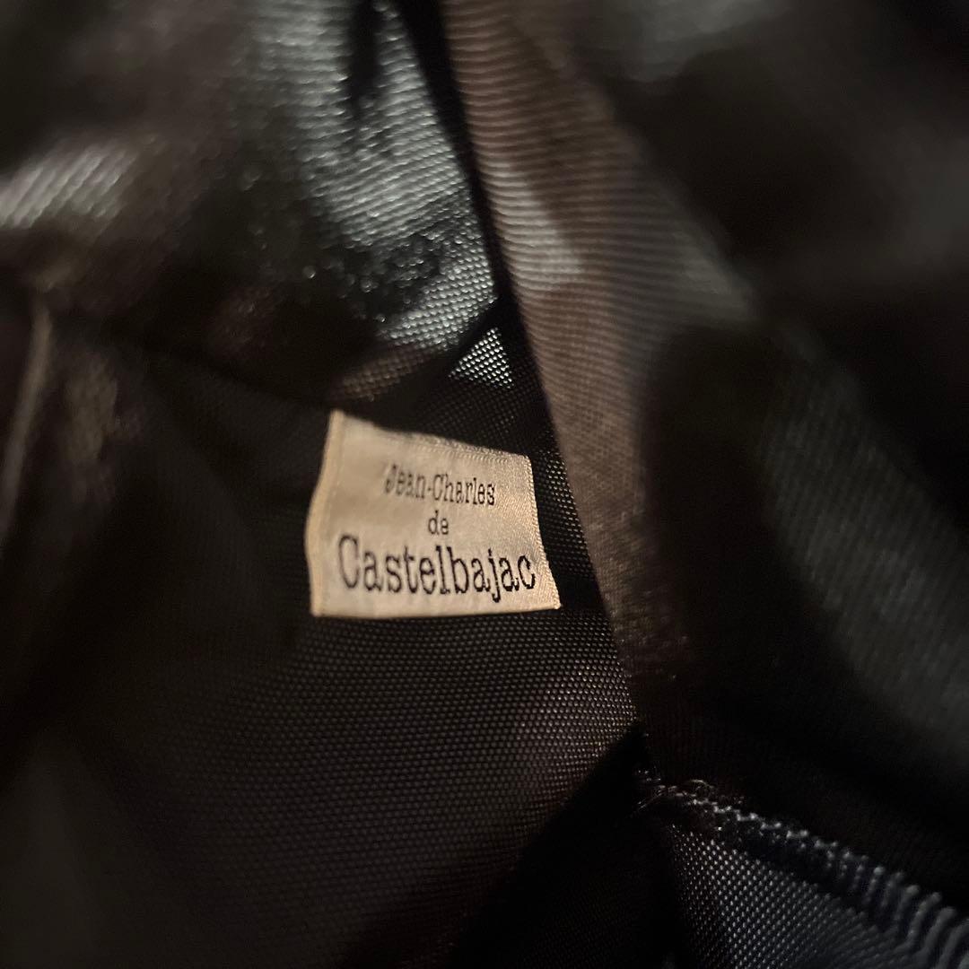 美品CASTELBAJACカステルパジャックブラックトートバッグ　モノグラム　金