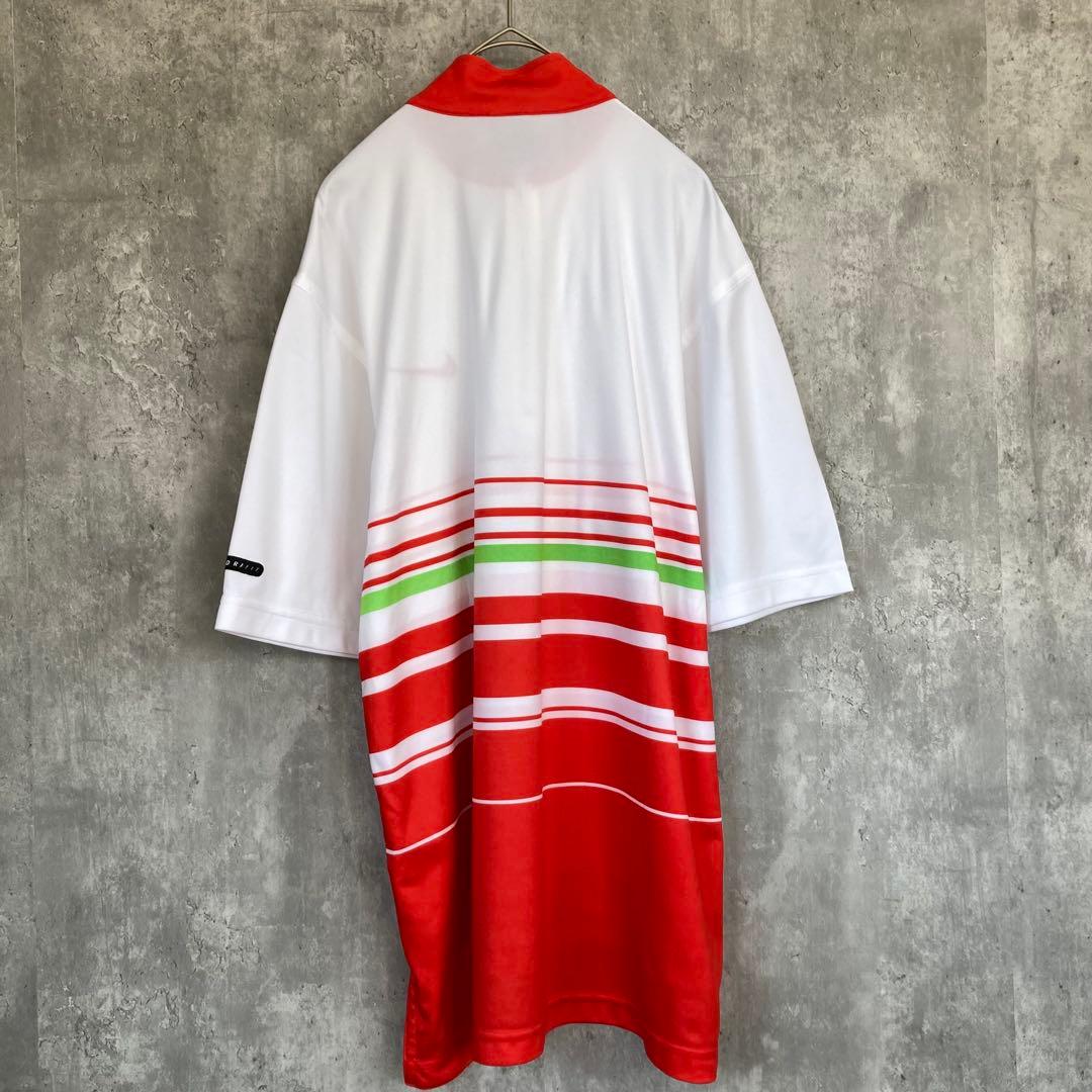 【USA製】NIKE アガシ ハーフジップ 半袖 シャツ ジャージ 古着