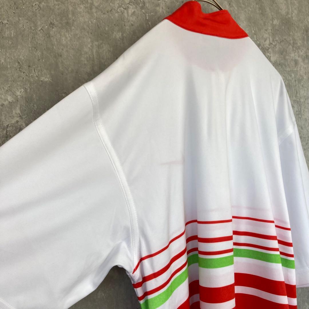 【USA製】NIKE アガシ ハーフジップ 半袖 シャツ ジャージ 古着