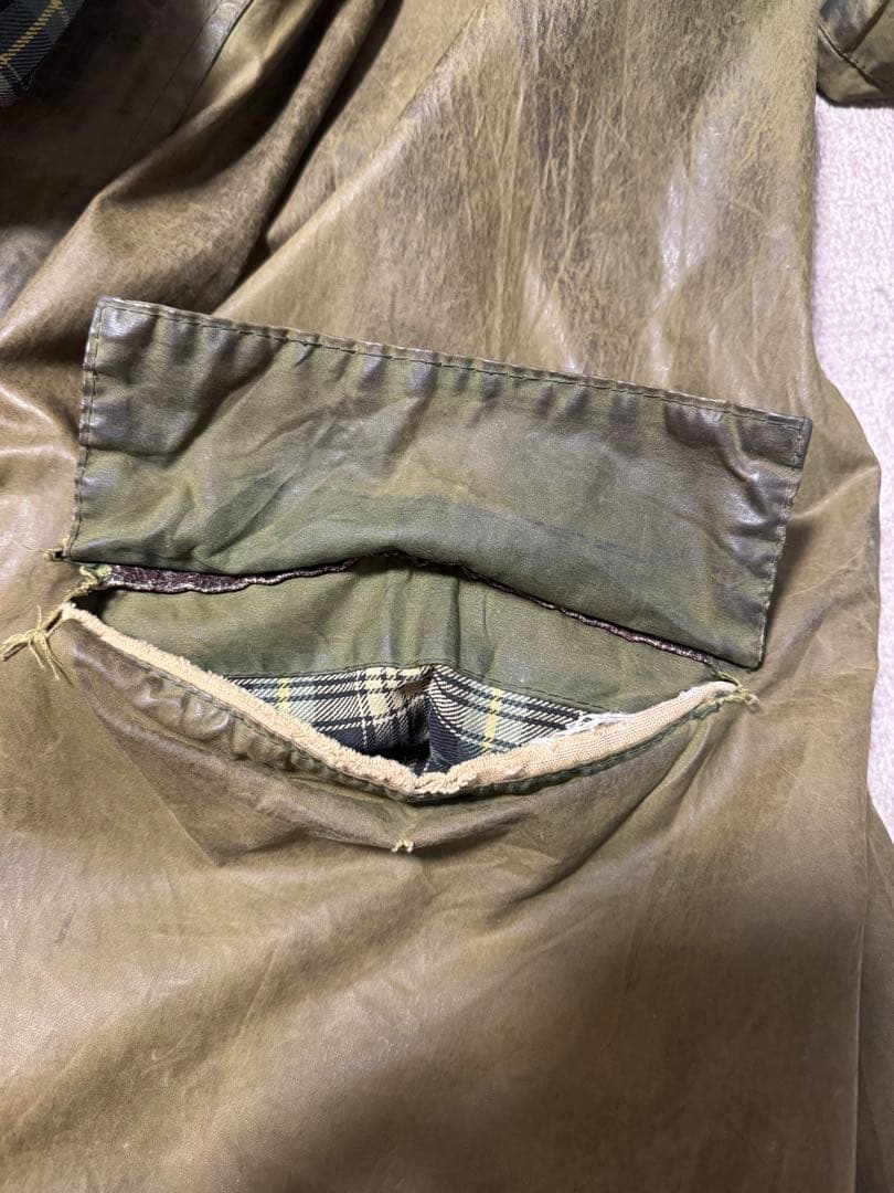 80s Barbour Burghrey オイルドジャケット　42