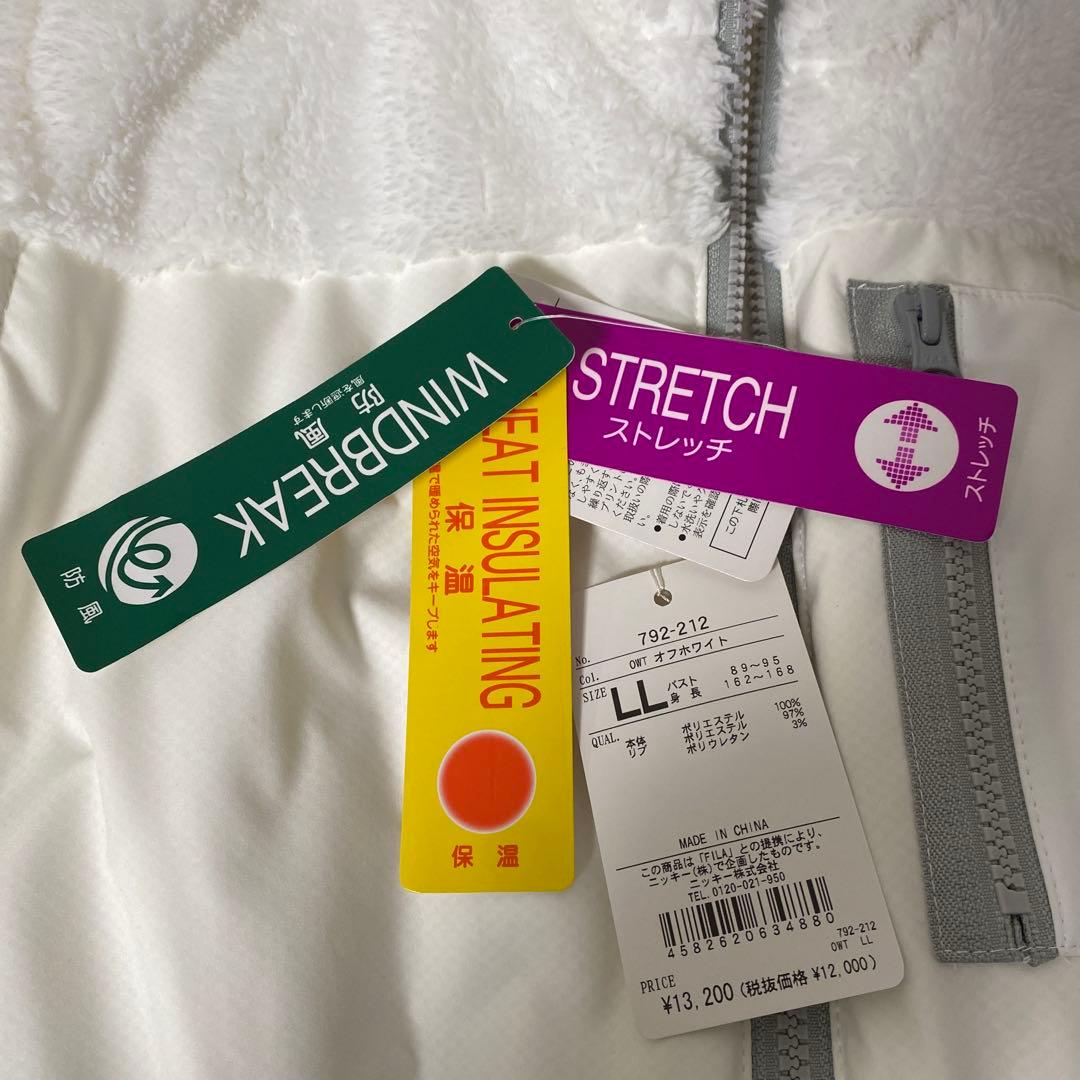 FILA GOLFボアワンピース　ホワイト