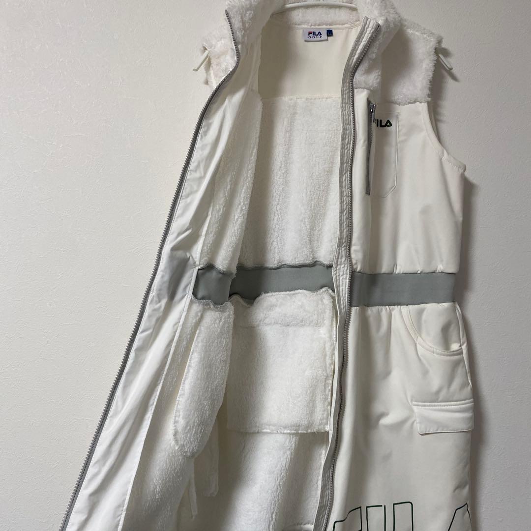 FILA GOLFボアワンピース　ホワイト