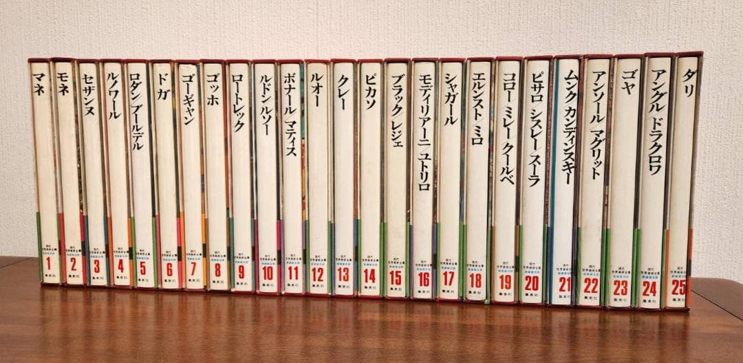 現代世界美術全集　全25巻①前半1‐13巻　マネ、ルノワールほか