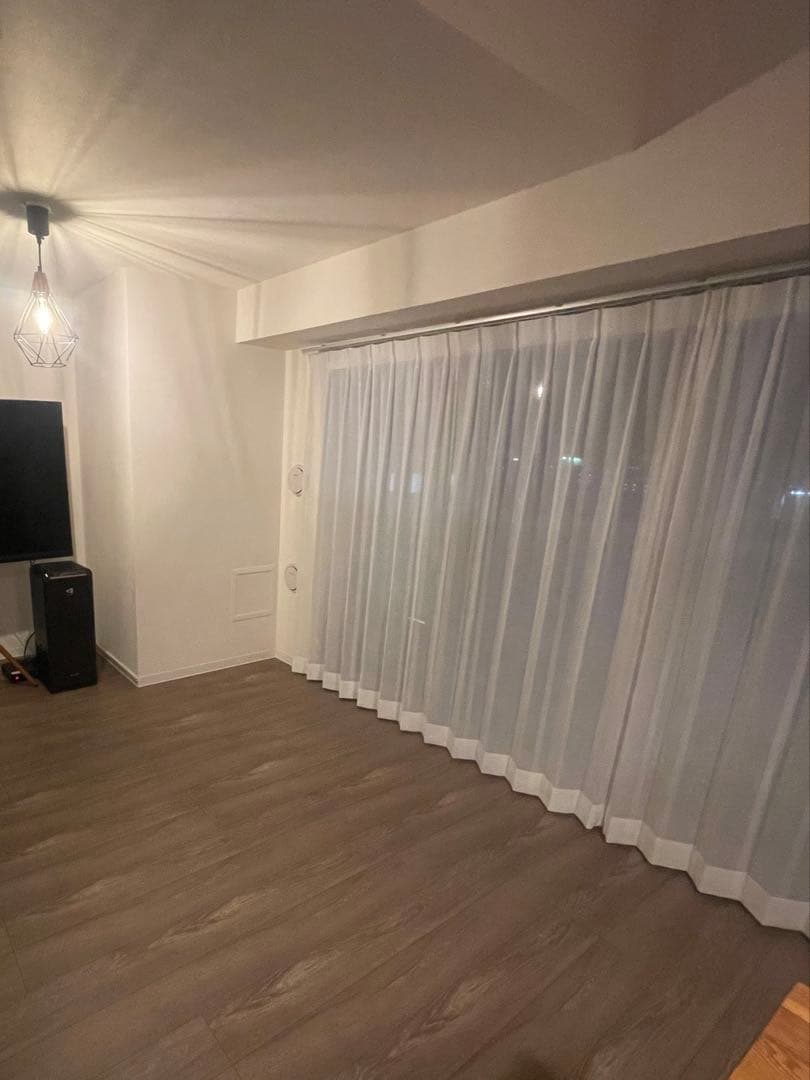 ニトリ遮光1級オーダーカーテン＋レースセット　幅200×丈187 ×2枚