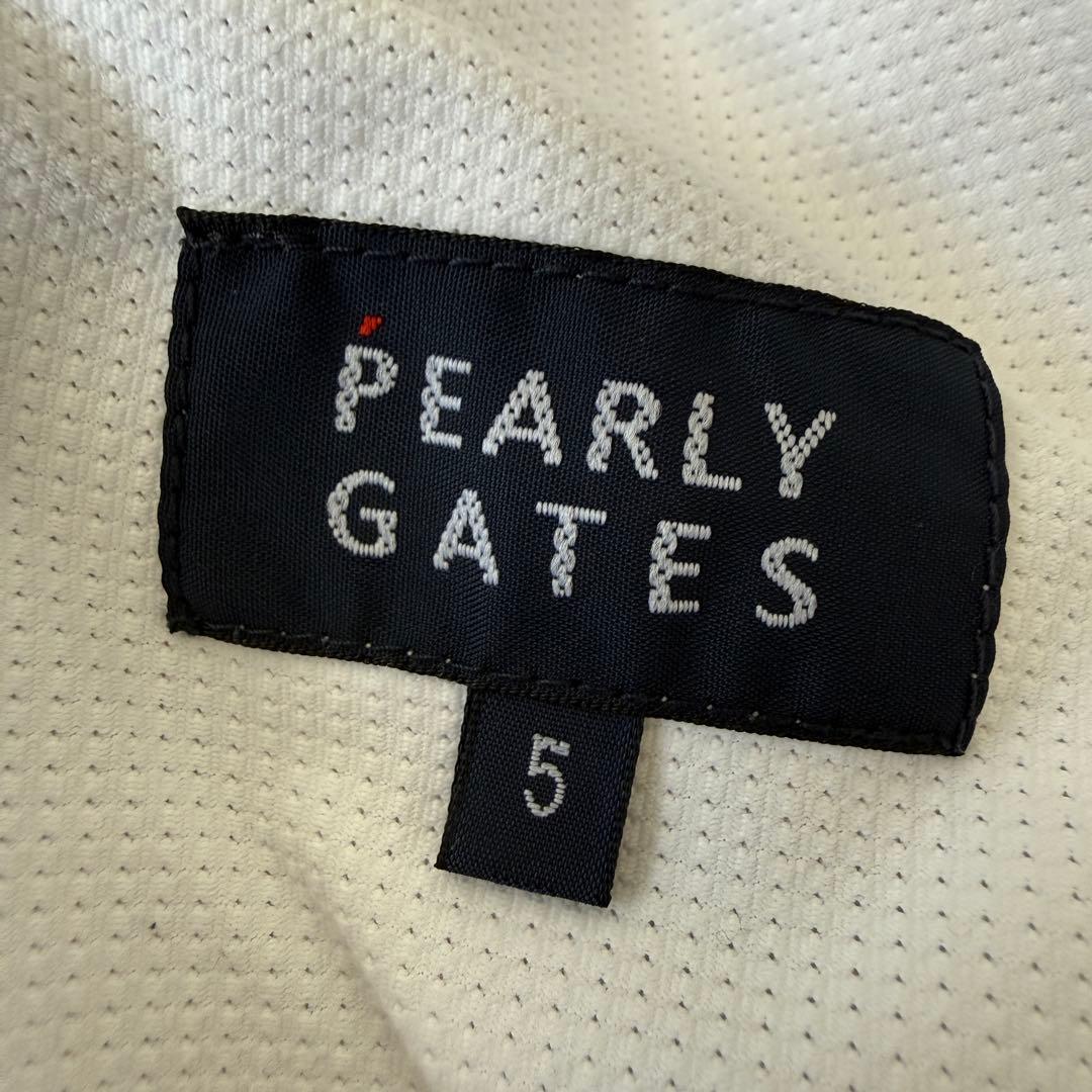 パーリーゲイツ　パンツ　白　黒　L〜XL相当 ホワイト　ドライ　ストレッチ　5