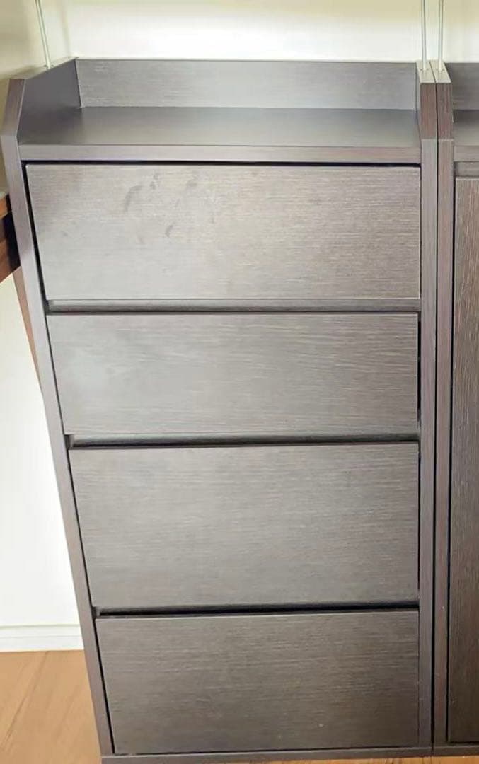 カリントこんぺいとう 薄型カウンター下収納 チェスト