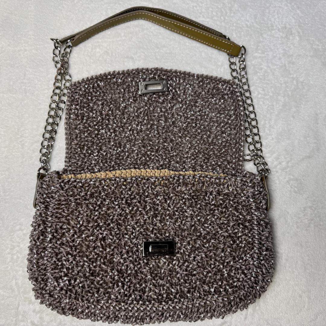 美品☆ANTEPRIMA ワイヤーバッグ　パーティバッグ チェーンショルダー