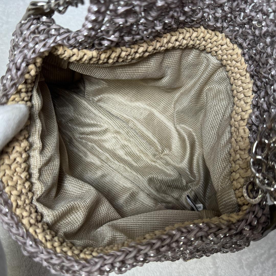 美品☆ANTEPRIMA ワイヤーバッグ　パーティバッグ チェーンショルダー