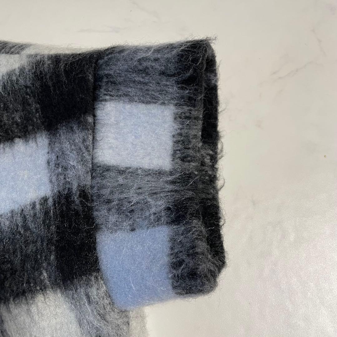 jines ジネス　チェック柄ポンチョコート