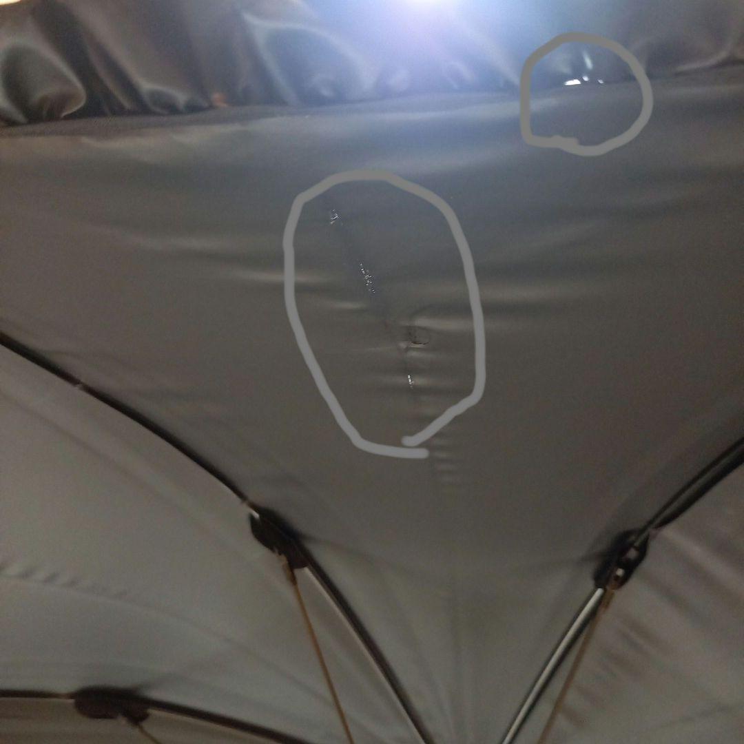 サンバリア100 日傘　長傘　ブラック　フリル　 Mサイズ