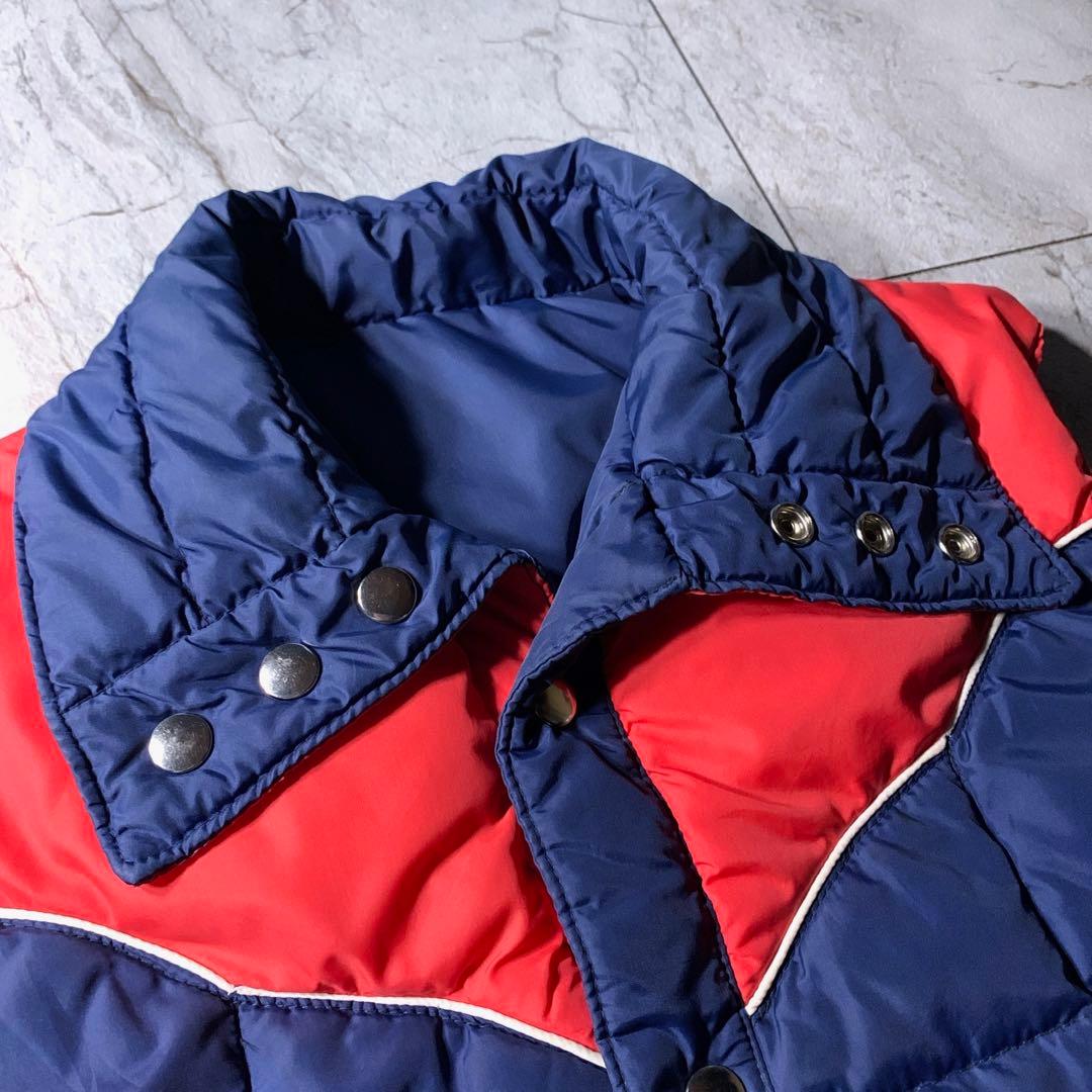 70s〜 MONTGOMERY WARD リバーシブル ダウンベスト ネイビー