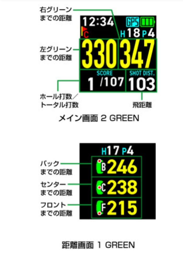 ゴルフナビゲーションウォッチ「THE GOLF WATCH NORM」 動作確認