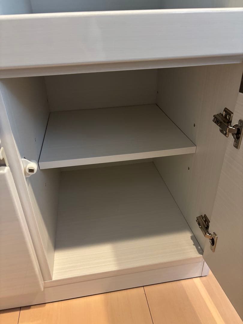 食器棚　ダイニングボード カップボード 幅約100cm ホワイト