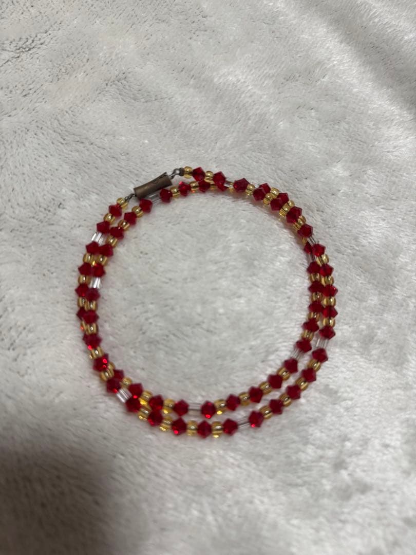 846 ネックレス 赤色