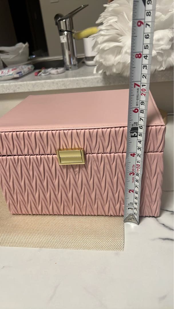 Francfranc ピンク ジュエリーボックス ミラー付き