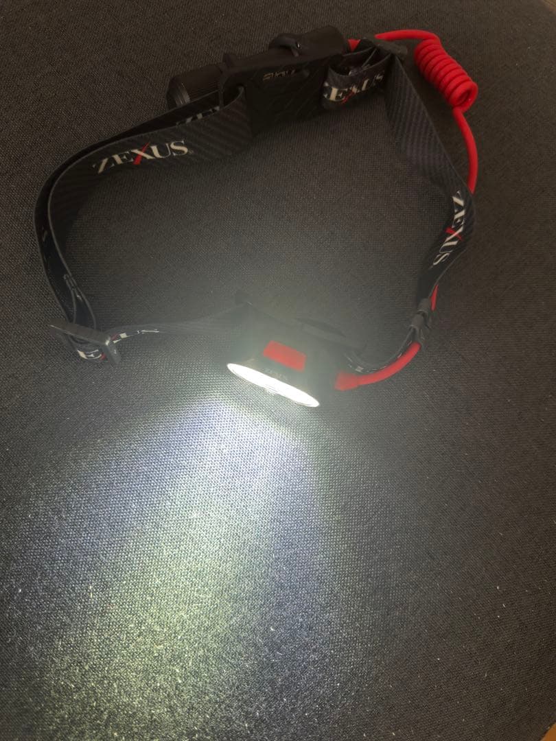 ZEXUS LED ヘッドランプ ブラック/レッド ZX-R380