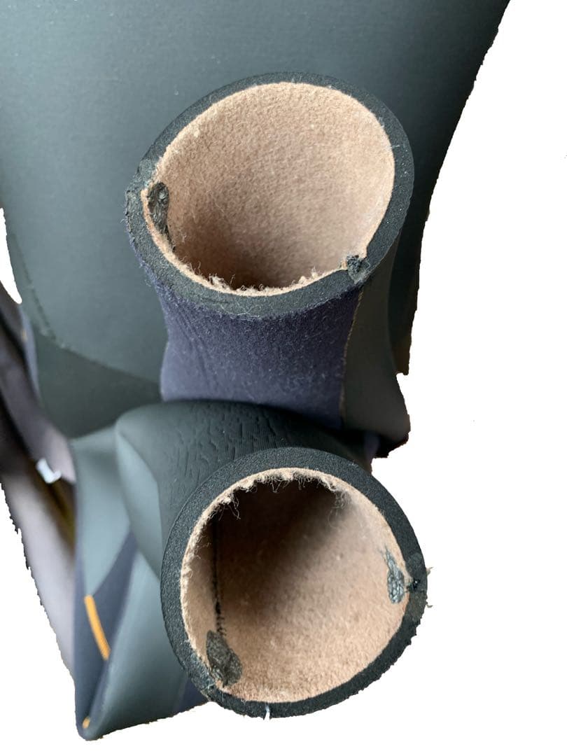 【3点セット】ビラボン 保温性抜群5㎜ セミドライスーツ サーフブーツ&ポンチョ