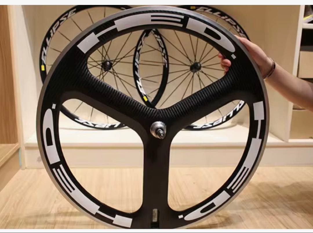 し*0様 HED3 700c フロント ホイール ➕ラウンドデカール