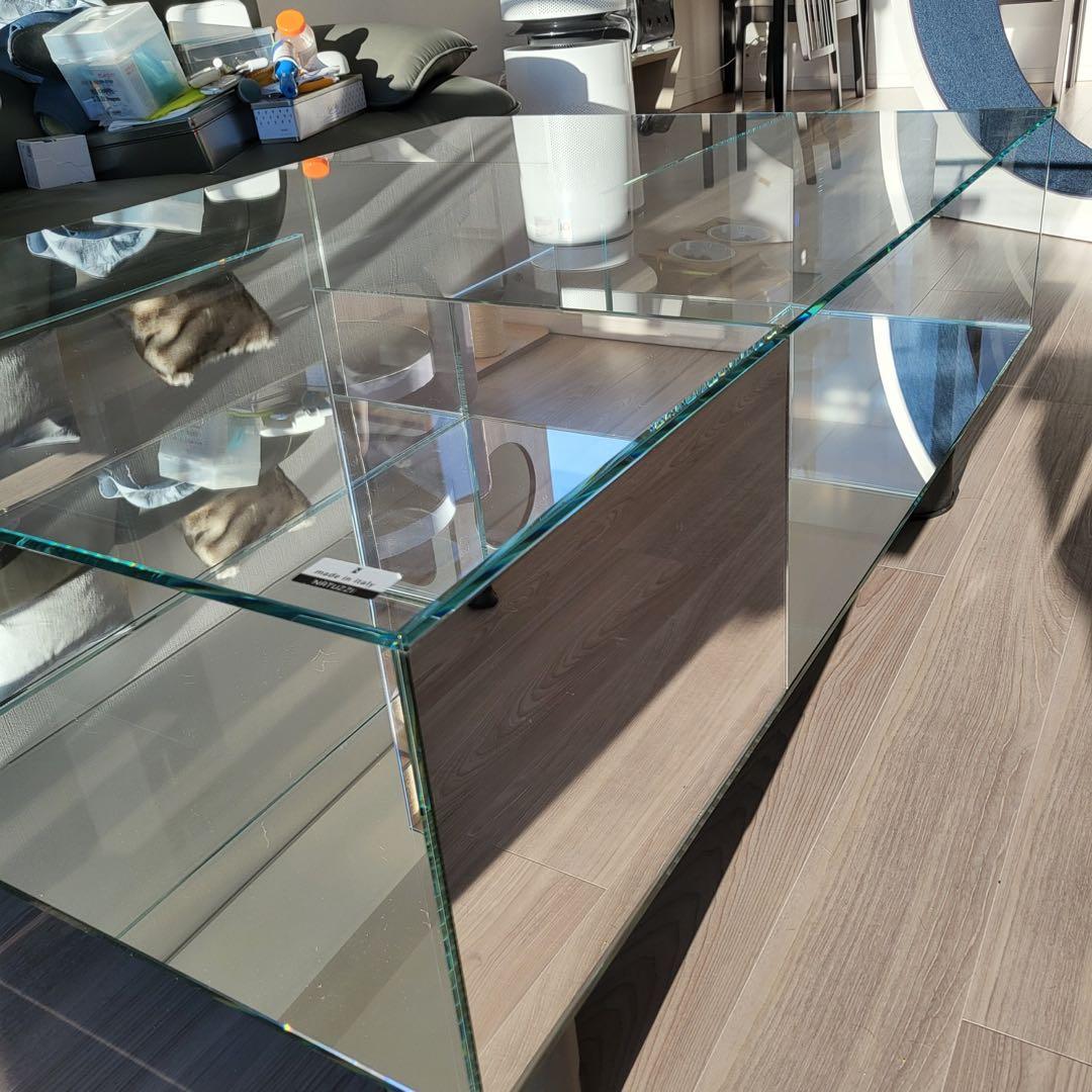 [トム様専]NATTUZZI 高級イタリア製ガラスリビングテーブル