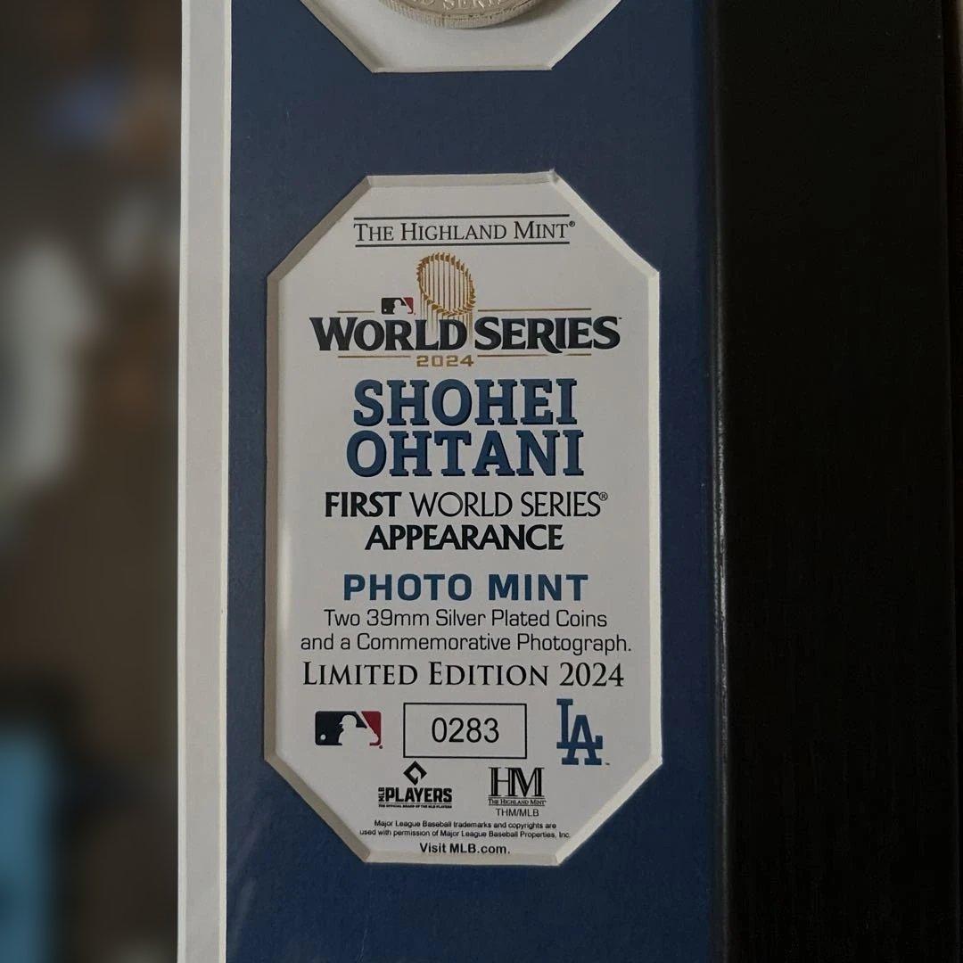 世界2024個 大谷翔平 2024ワールドチャンピオン ダブルフォトミント