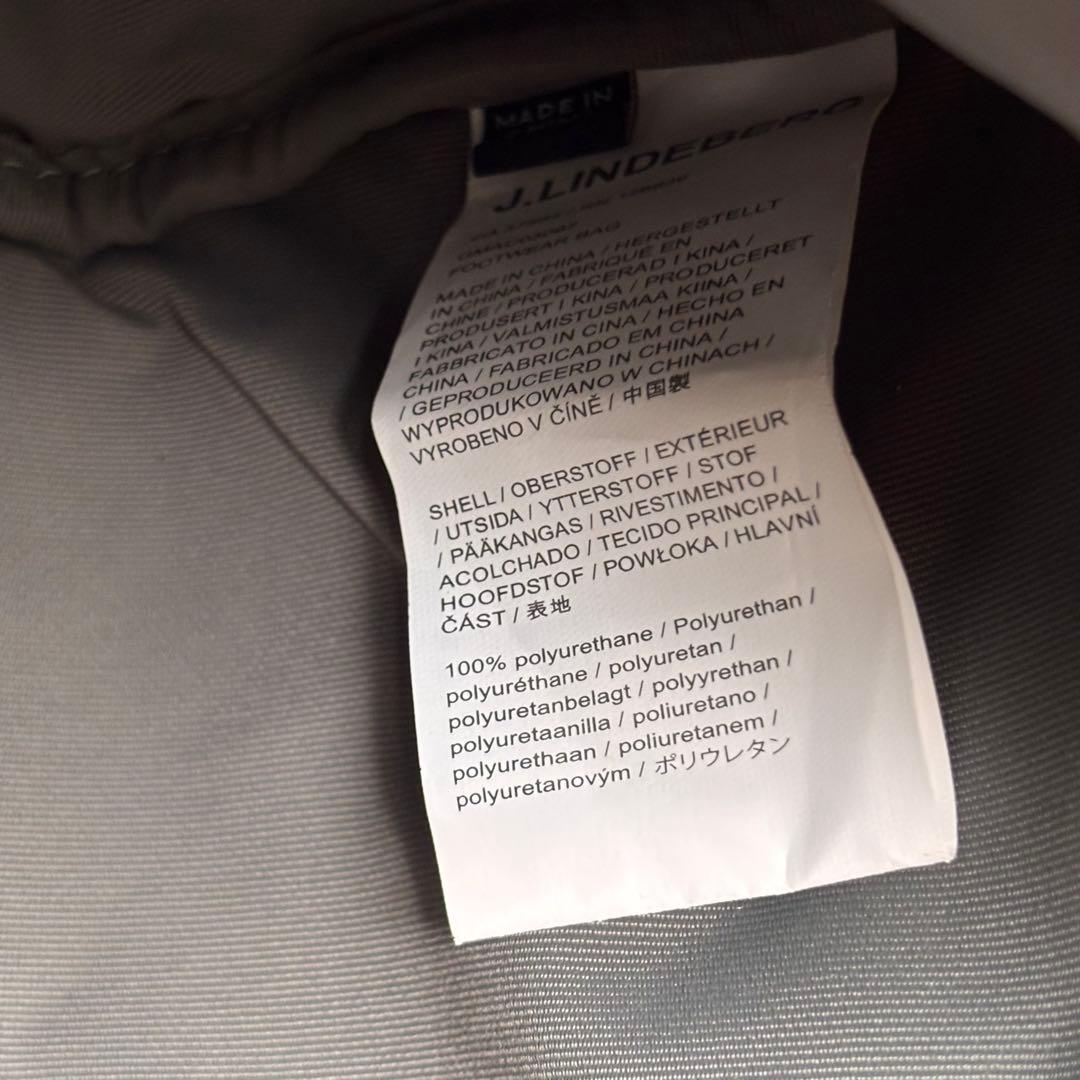 【J.Lindeberg Golf】シューズケース Black ＆ White