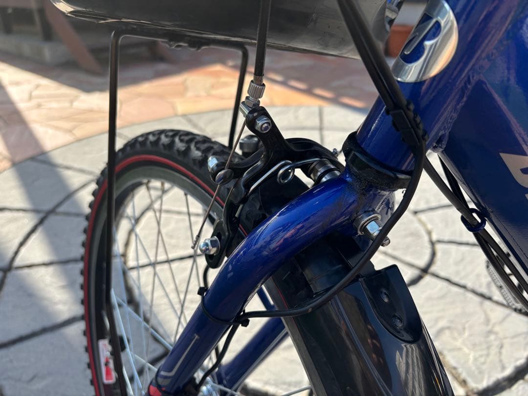 BRIDGESTONE24インチ　キッズサイクル青黒　 直接受け渡し