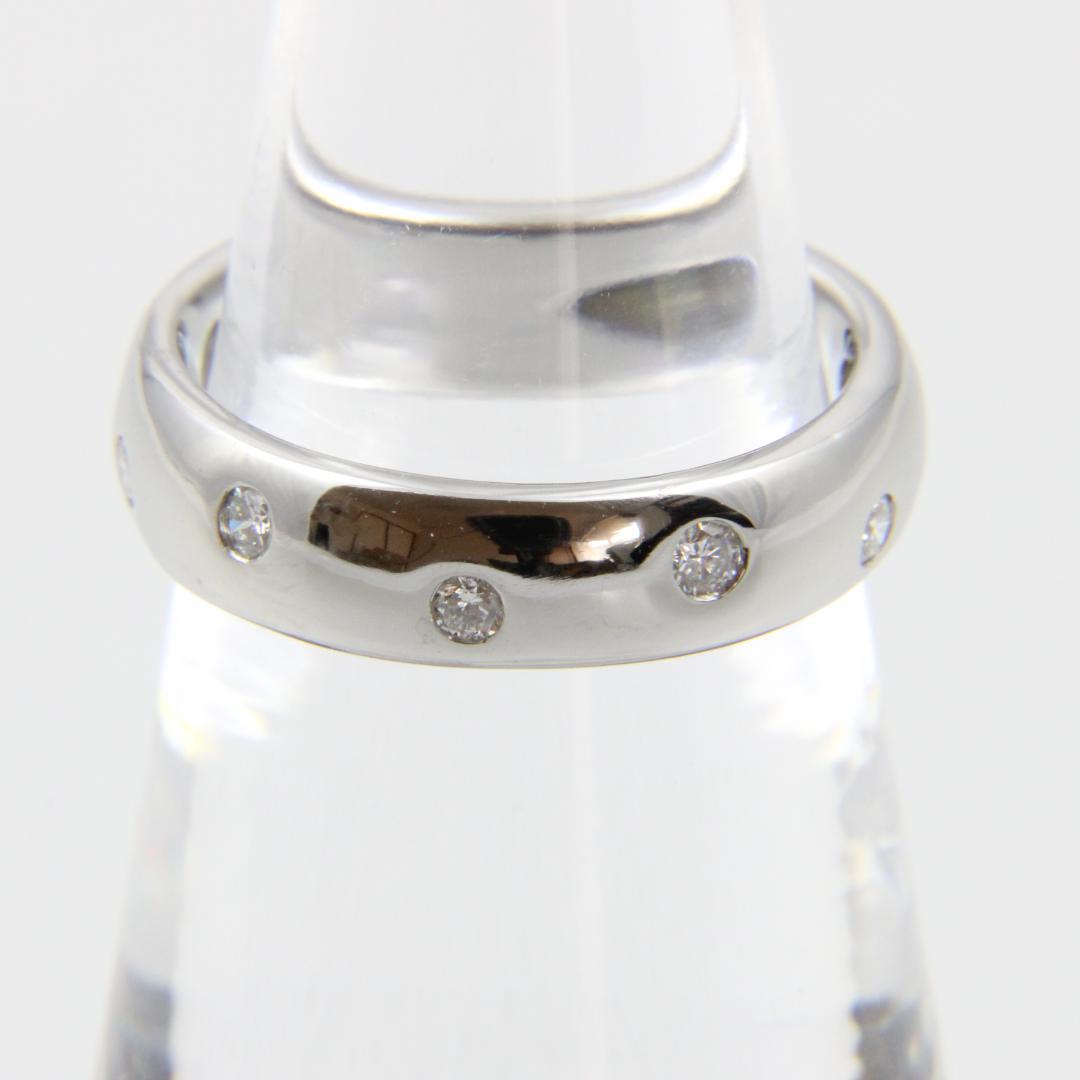 【磨き済み】 ティファニー ドッツリング ダイヤ　Pt950　9号