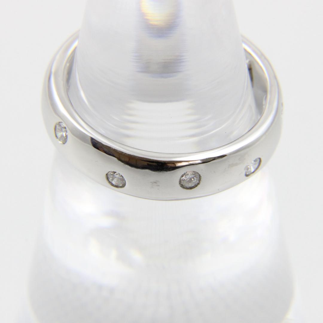 【磨き済み】 ティファニー ドッツリング ダイヤ　Pt950　9号