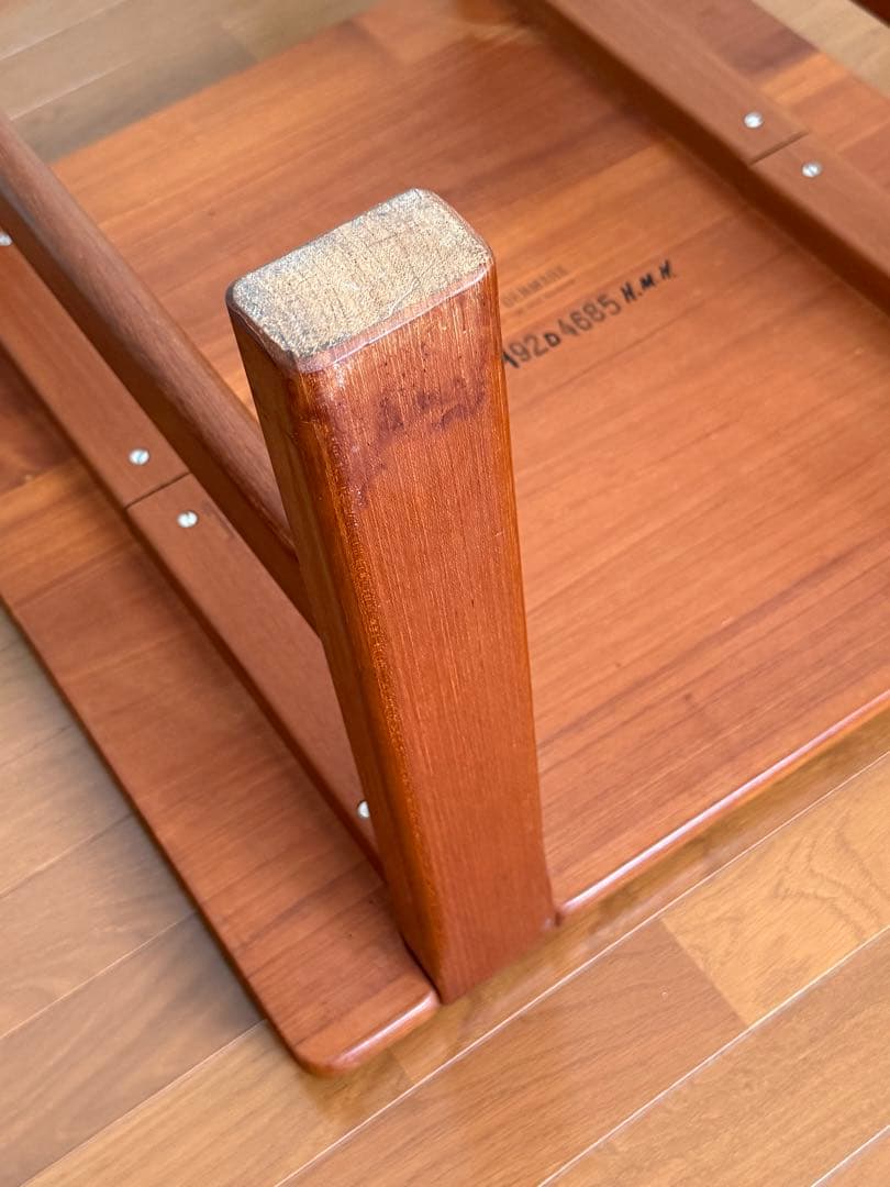 コーヒーテーブル　ローテーブル　チーク材　無垢　北欧家具　ビンテージ