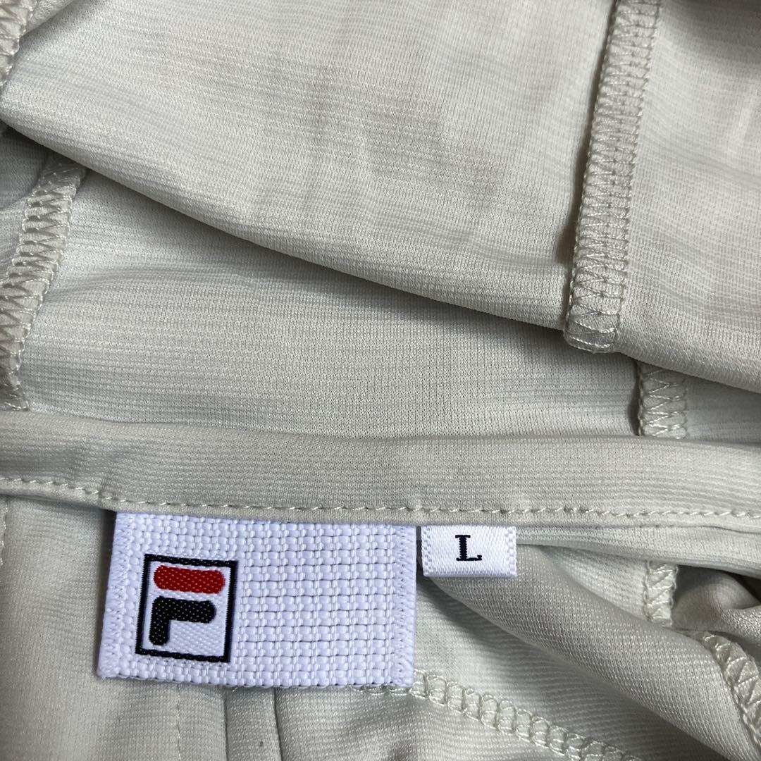 美品！フィラ 2023SS フルジップロングパーカー VL2610 白 L