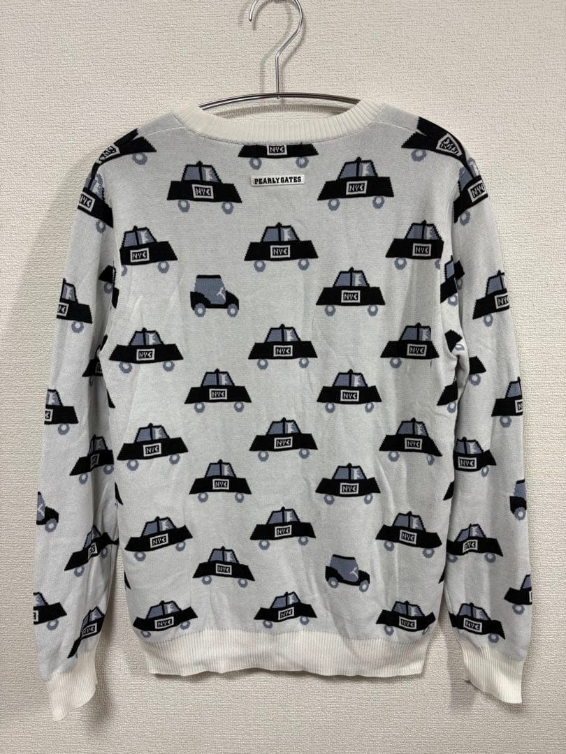 PEARLY GATES パーリーゲイツ 総柄ニットセーター 1サイズ