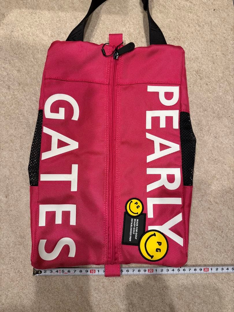PEARLY GATES ゴルフ　シューズケース　新品ピンク