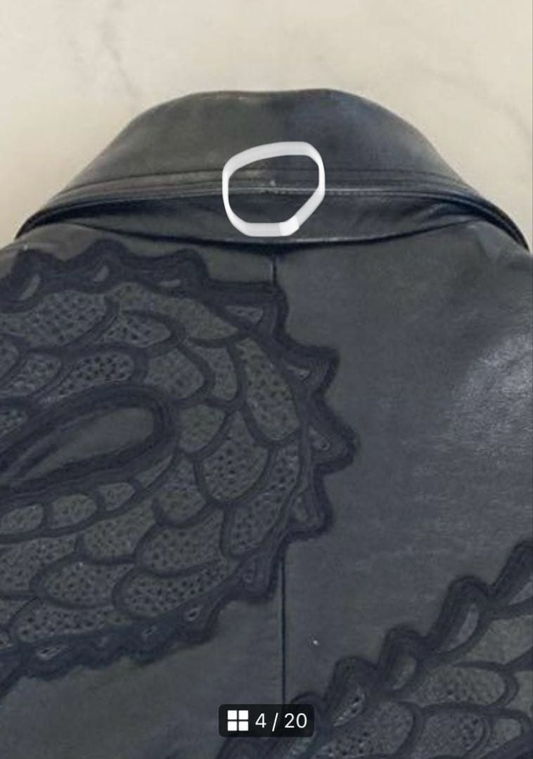 【レア】AVIREX 限定レザージャケット ドラゴン刺繍 XL