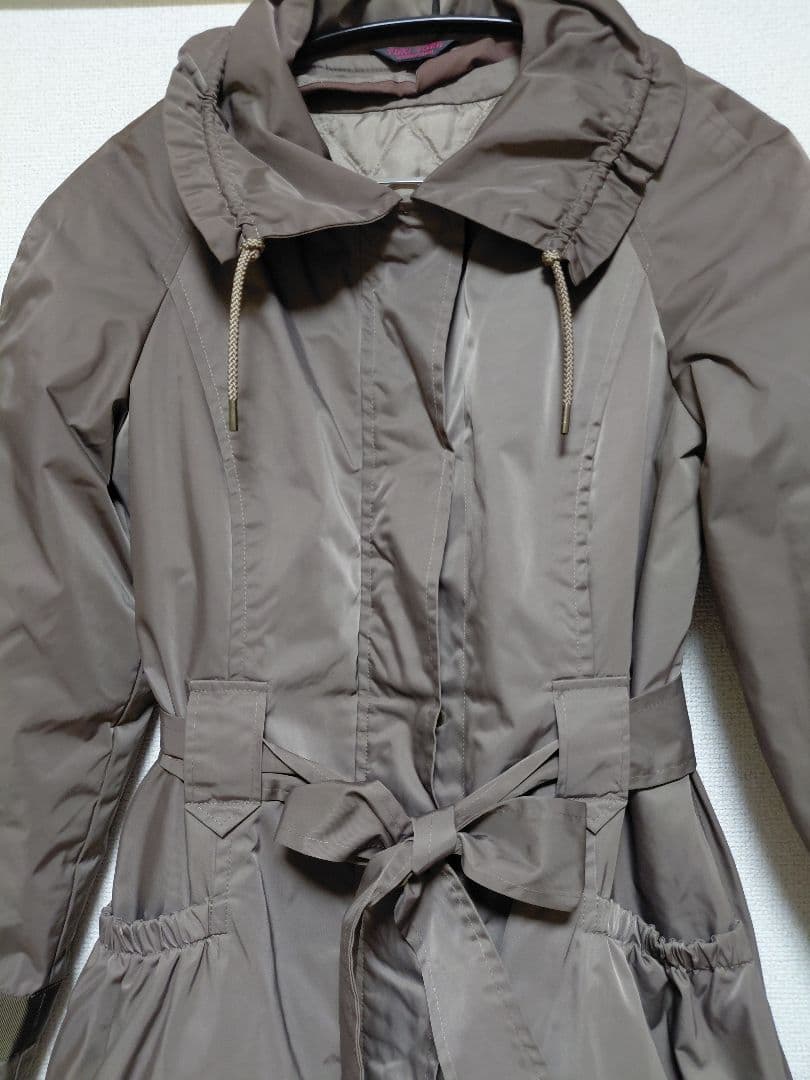 美品　Yuki Torii ウエストタイ・リボンコート