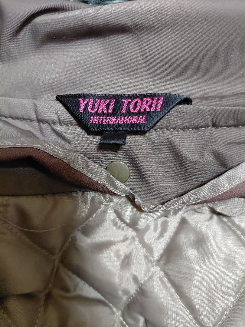 美品　Yuki Torii ウエストタイ・リボンコート