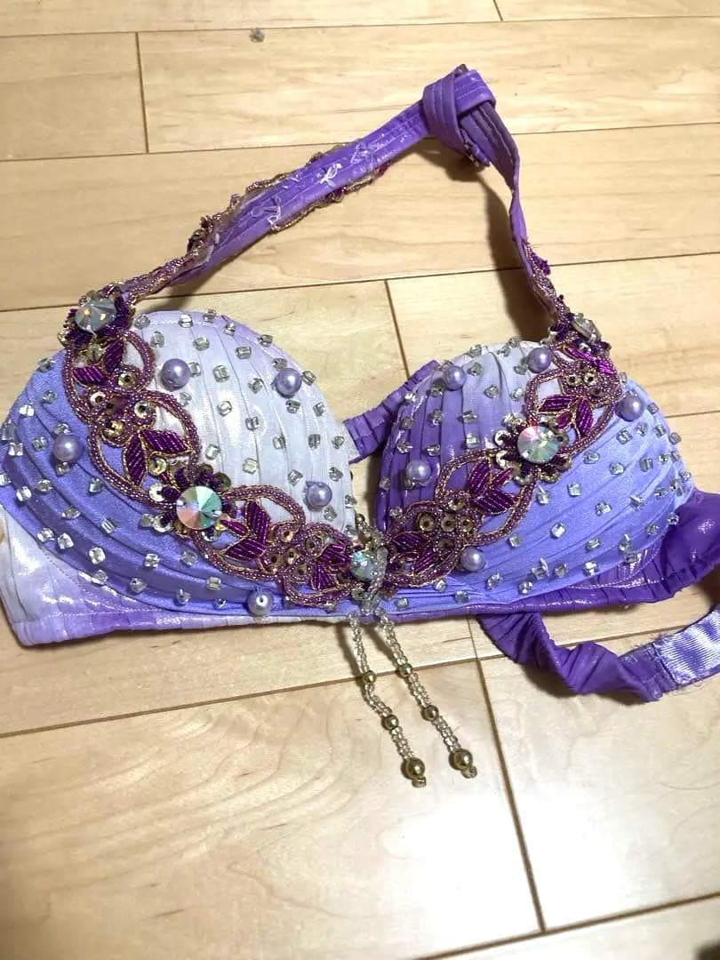 ベリーダンスセット 衣装 マジック パープル