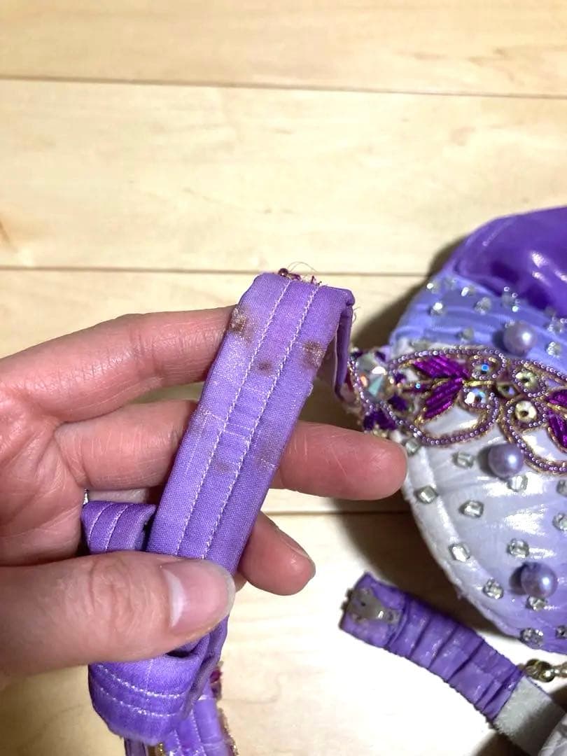 ベリーダンスセット 衣装 マジック パープル