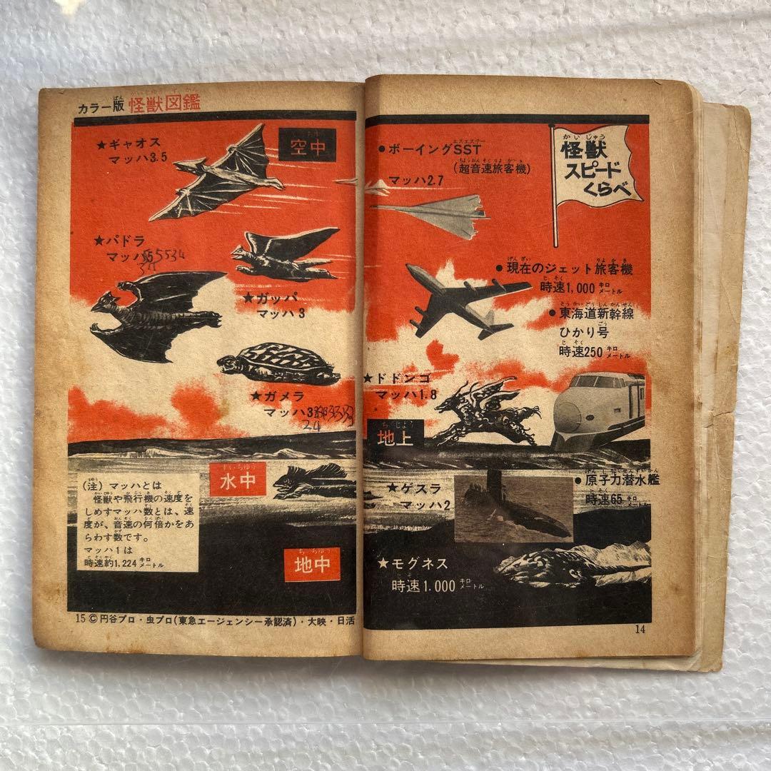 カラー版怪獣図鑑 少年ブック昭和42年7月号付録