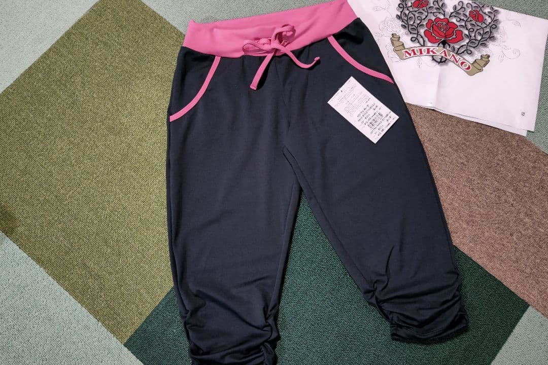 ミカノ・ミカランセ・裾サイドギャザーベーシックギャグスターパンツ clap