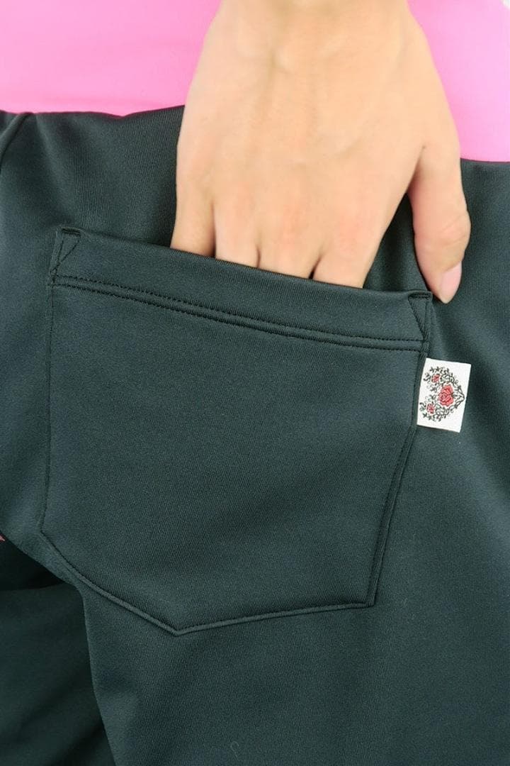 ミカノ・ミカランセ・裾サイドギャザーベーシックギャグスターパンツ clap